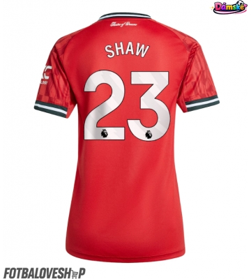 Manchester United Luke Shaw #23 Dámské Domácí Dres 2025-26 Krátký Rukáv
